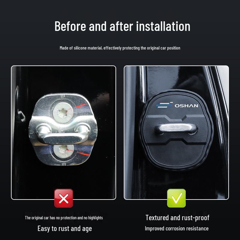 Changan Oshan X5 Car Door Lock Silicone Dustproof Anti-Rust Shock Absorption Cover