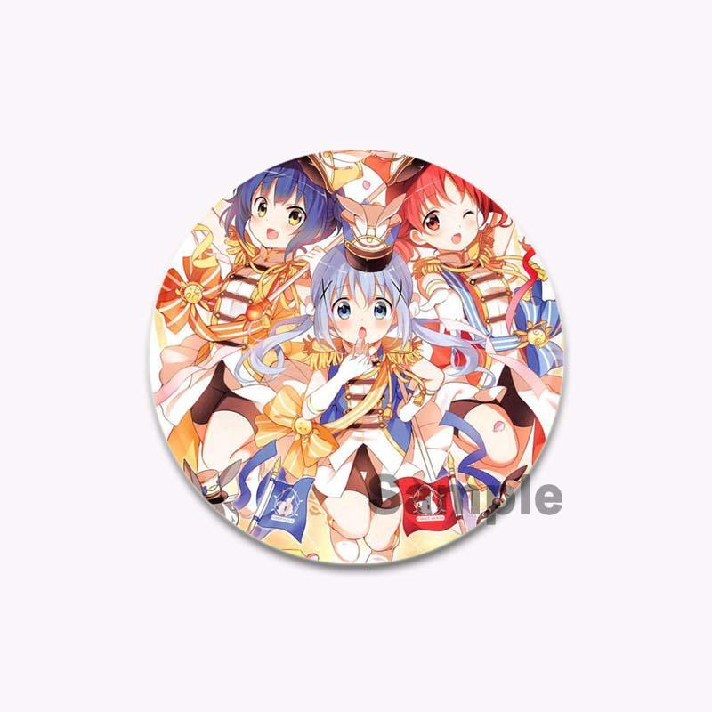 

32/44/58 мм круглая брошь с кроликом Блум Пуи, мультяшная фигурка, значок для косплея, нагрудные булавки для рюкзака, одежда, ювелирные изделия, подарки 32mm