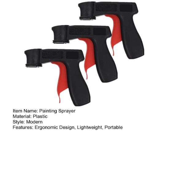 Spruzzatore Portatile per Pittura Spruzzatore Ergonomico Grilletto Vernice Manico Ausiliario Strumento Manico Bomboletta Spray Applicatore Pellicola Spray