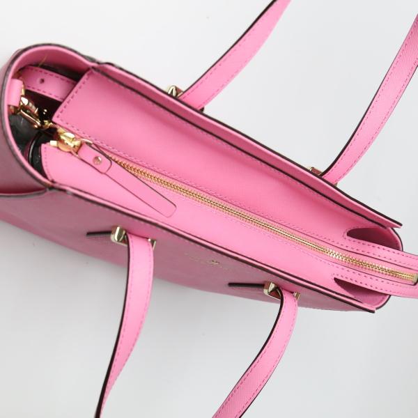 Kate Spade With Shoulder Strap Leather Handbag Leather Pink Women Used