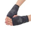 Womens Mens Faux Suede Half Finger Gloves Winter Warm Flip Top With Rhinestones Students