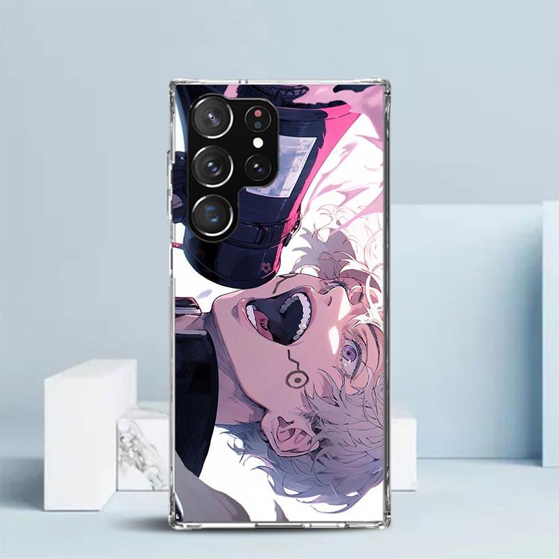 Kaisen J-Jujutsu Inumaki Toge Pouzdro na telefon Pro Samsung Galaxy S24 S25 Edge S26 Ultra S22 S23 Plus S21 + S20 FE Měkký zadní kryt z TPU