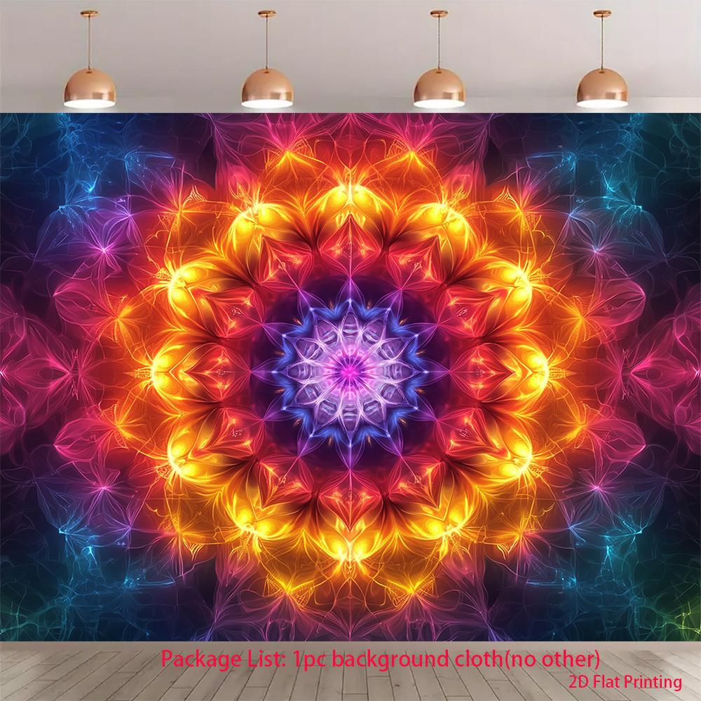2D Plane Flame-shaped Flower Petal Decoration for a Mysterious Universe Theme Suitable for Indoor Parties Polyester Fiber