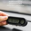 Mini Electronic Car Clock  Auto Clocks Luminous Thermometer Lcd Backlight Digital Display Car Styling Accessories