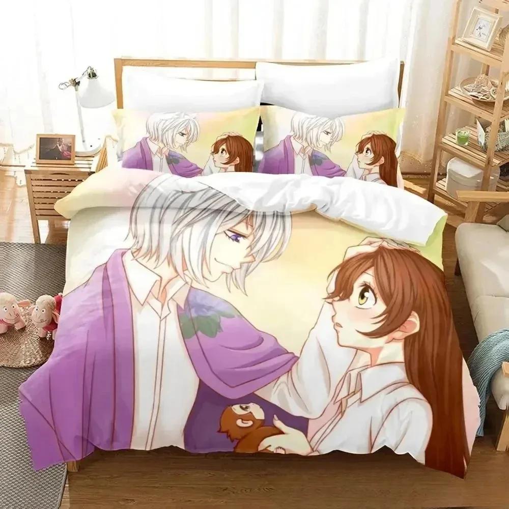 Fashion 3D Printing Anime Kamisama Kiss Tomoe Bedding Set Boys Girls Twin Queen King Size Duvet Cover Pillowcase Bed Boys Adult