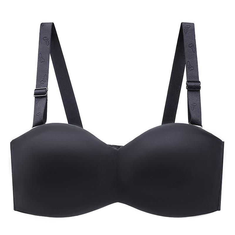 Thin Full Cup Bra Women's Plus Size Strapless Bra Non Slip Comfortable Seamless and Beautiful Back Bra