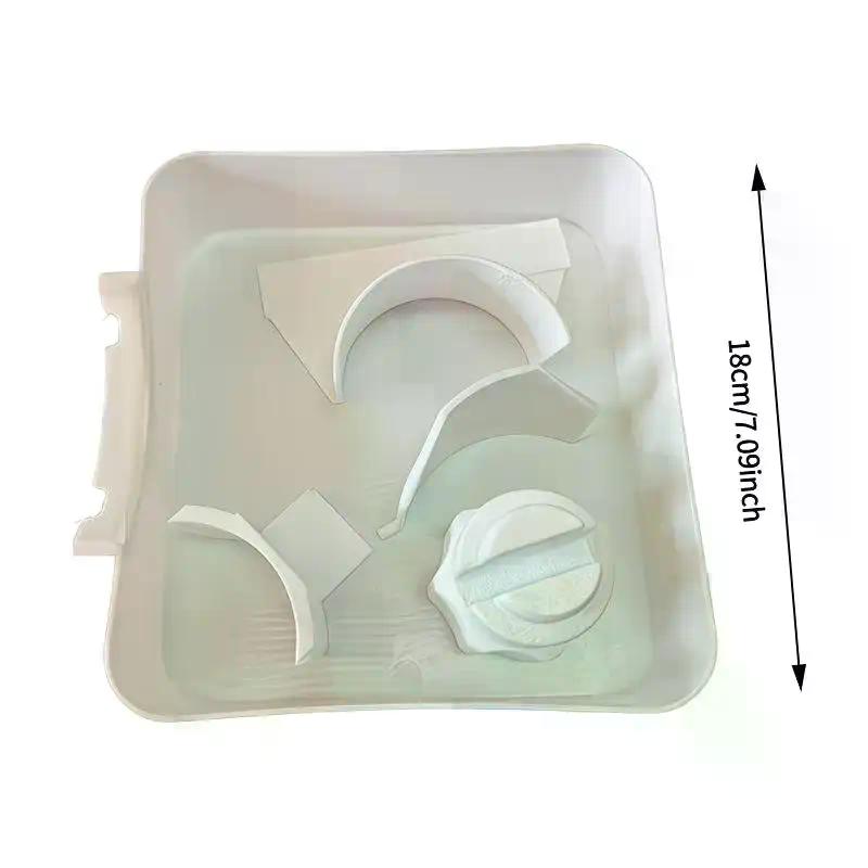 Vassoio di scarico per lavatrice Imbuto di scarico Stampa 3D Vassoio antigoccia Per la pulizia dei filtri del lanugine Vassoio di raccolta dell'acqua Ferma fuoriuscite sul pavimento