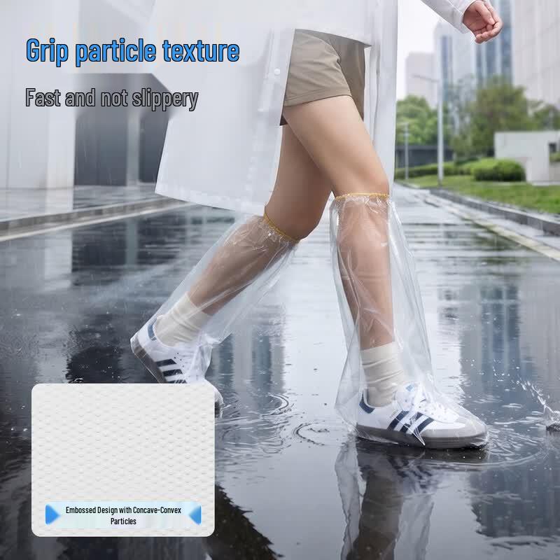 BADIGAO Cobre Sapatos de Chuva Transparentes Descartáveis para Adultos (10 pares)