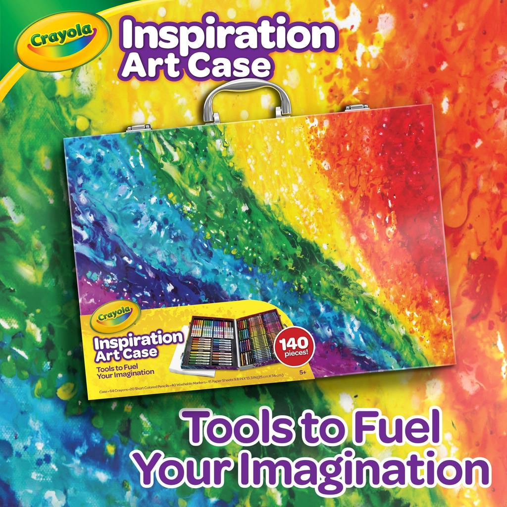 Crayola Drawing Inspiration Art Case Crayon Colored Pencil Marker 042532 Genuine Product