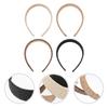 4Pcs Raffia Sponge Head Hoops Women Rattan Style Headbands Female Hair Decors