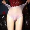 See Through Lingerie Men Oil Shiny Seamless Sissy Pouch Underwear Transparent Elastic Ultra-Thin Underpants Breathable Panties