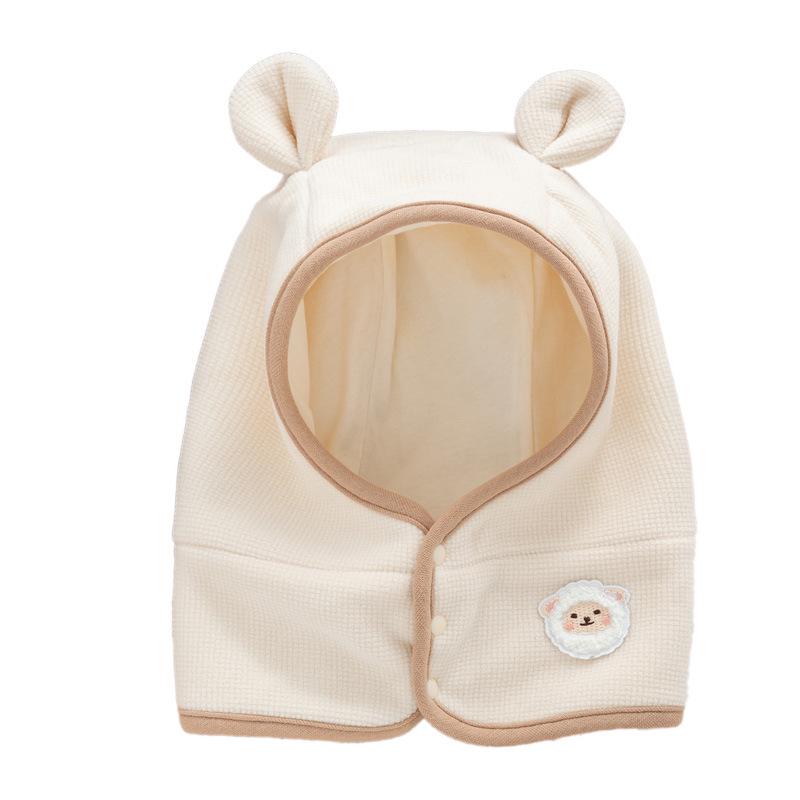 Infant Fleece-Lined Ear Protection Hat & Scarf Set for Boys/Girls (Autumn/Winter)