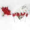 6/24 Pieces Simulation Of Rich Red Berries Suitable For New Year's Christmas