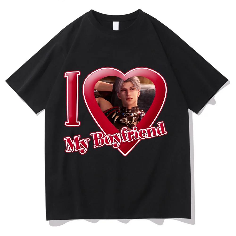 Love and Deepspace Sylus Tričko Miluji svého přítele Topy Dámské oblečení Valentýn Perfektní tričko Módní Nové tričko Horká hra