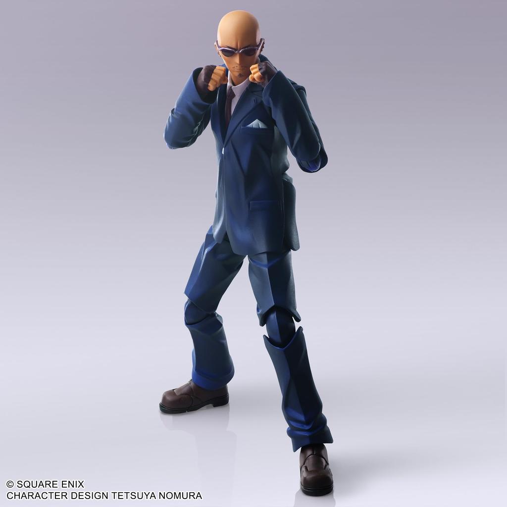 FINAL FANTASY VII BRING ARTS Rude PVC Painted Action Figure