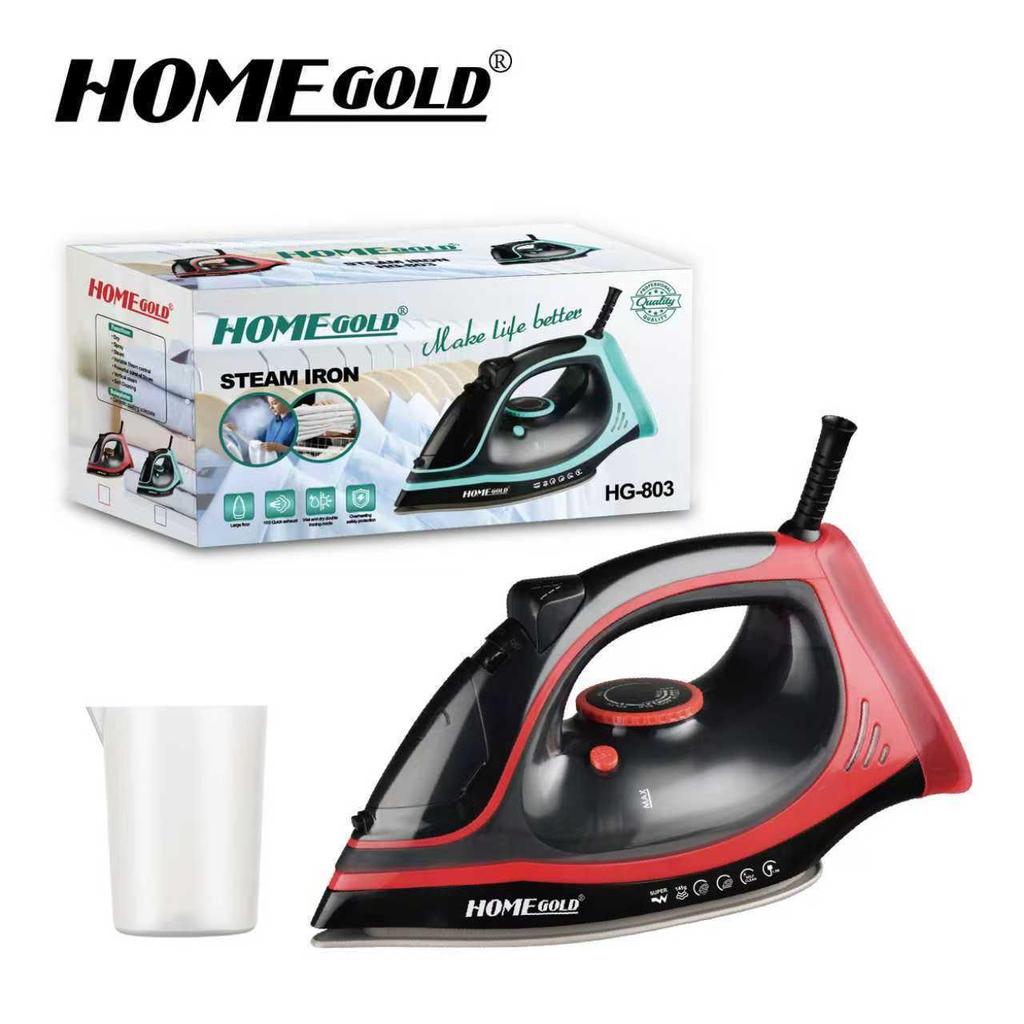 Compact Handheld Steam Iron with Ceramic Soleplate and Large Water Tank