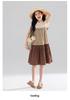 Japanese Mori Girl Style Cotton Sleeveless Summer Dress - Breathable, Patchwork, Layered, Color Block, Loose Fit