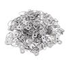 100 Pieces 3.2 x 1.5 cm Single Hole D Picture Hooks Wall Hangers Heavy Duty