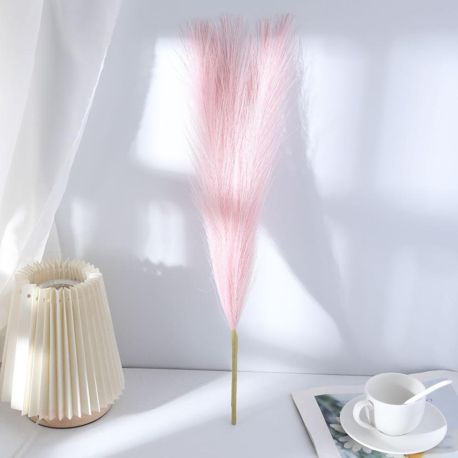 Classic Fireworks Reed Grass Wedding Decoration - 5-Prong Floral Arrangement Fake Flower Ornament