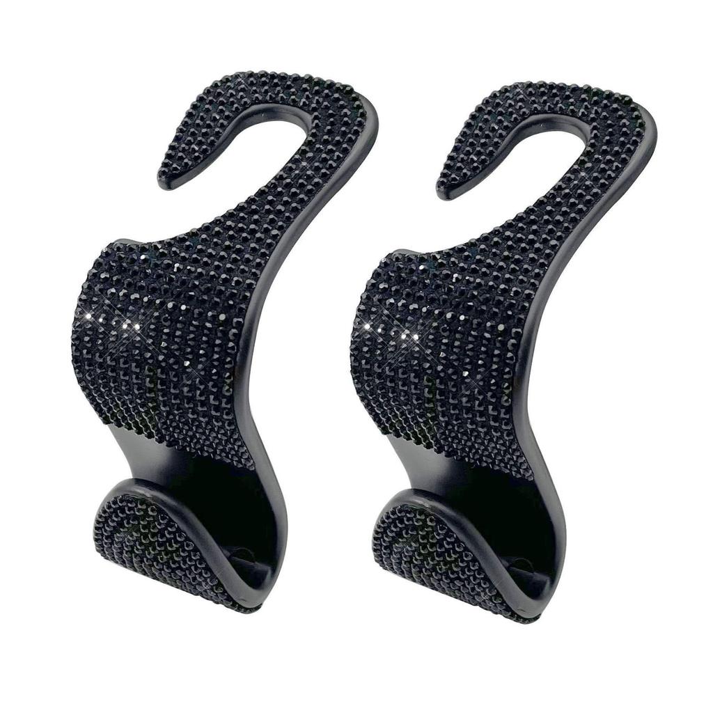 Rhinestone Car Seat Back Hook Bling Diamond Hanger Auto Back Universal Headrest Mount Storage Holder Car Interior Accessories