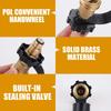 Propane POL To QCC1 Type1 Tank Adapter Solid Brass Handheld Gas Cylinder Converter For BBQ Camping Stove Heater Fire Pit