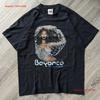 Maglietta Nera Manica Corta Tour Beyonc 2003 Kv31039 Vintage Elastica Alla Moda Grafica