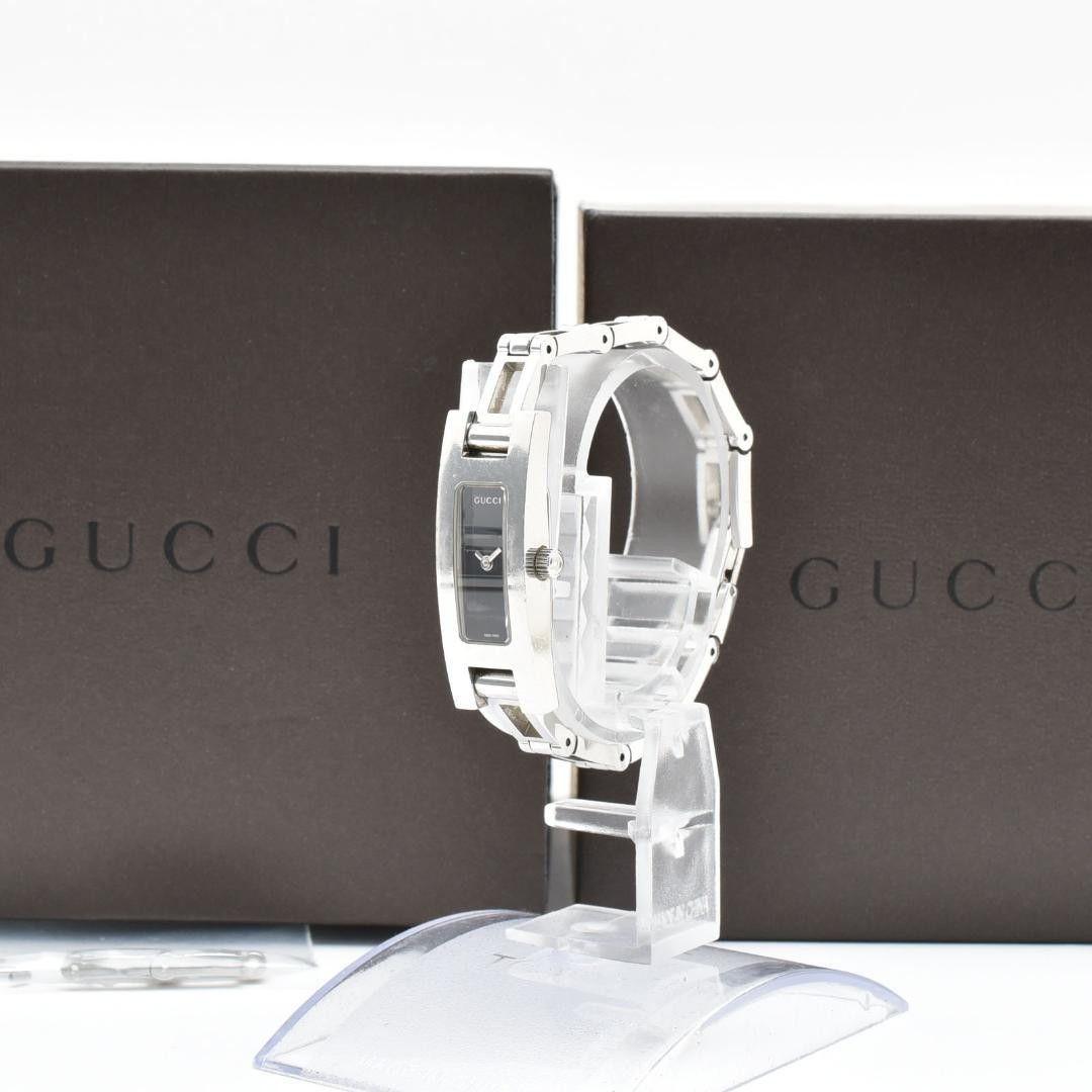 Used Operation GUCCI Gucci ladies watch black dial bangle slim