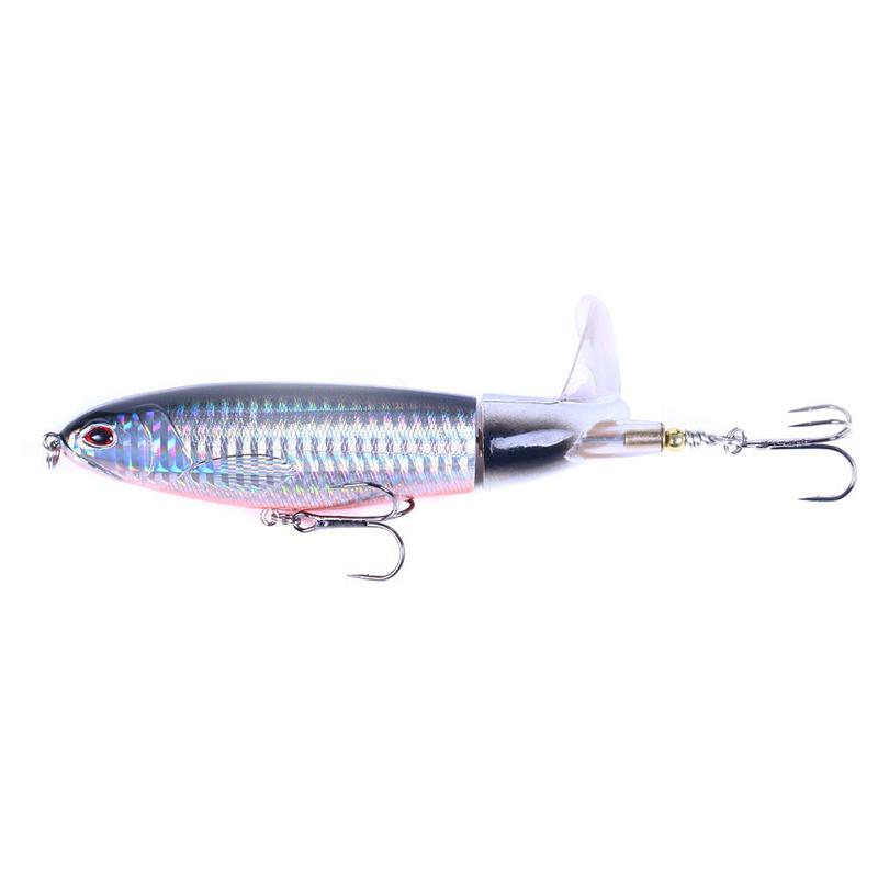 1Pcs Whopper Plopper 10Cm/13G Topwater Fishing Lure Artificial Hard Bait Plopper Soft Rotating Tail Fishing Tackle Fishing Bait