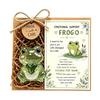 Recycled Glass Animal Figurine with Message Card, Collectible for Home Decor