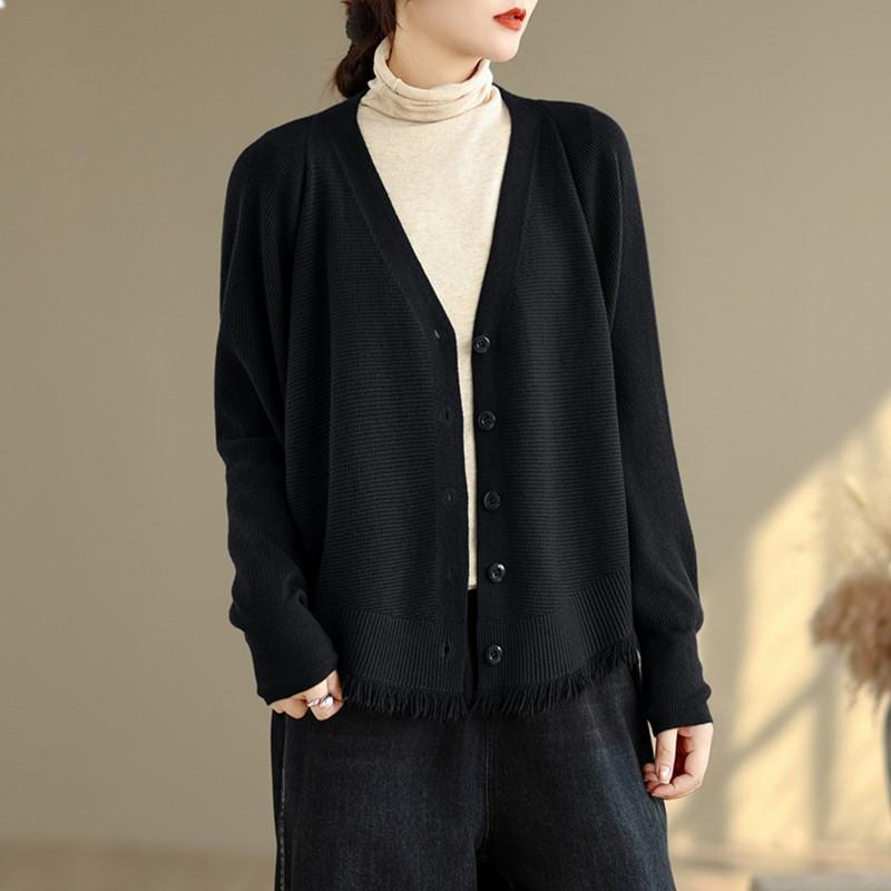 knitted vintage causal loose Spring autumn winter woman cardigan sweater for women sweaters clothes