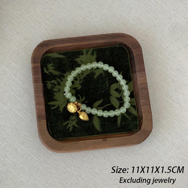 

Wooden Jewelry Display Stand Showcase Counter Necklace Earrings Ring Display Rack Women Bracelet Jewelry Organizer Displays Tray