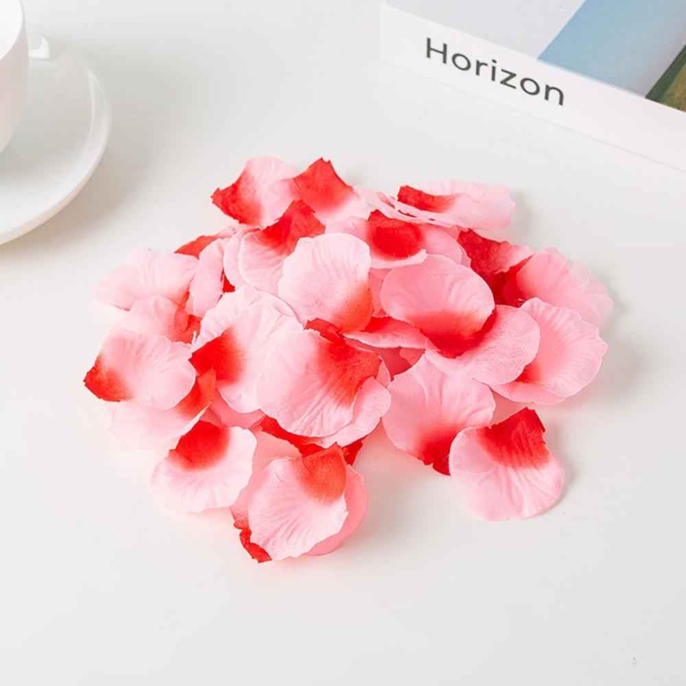 Simulation Rose Petal Wedding Room Arrangement Non-woven Petal T-table Sprinkling Flowers KTV Stage Marriage Proposal Props