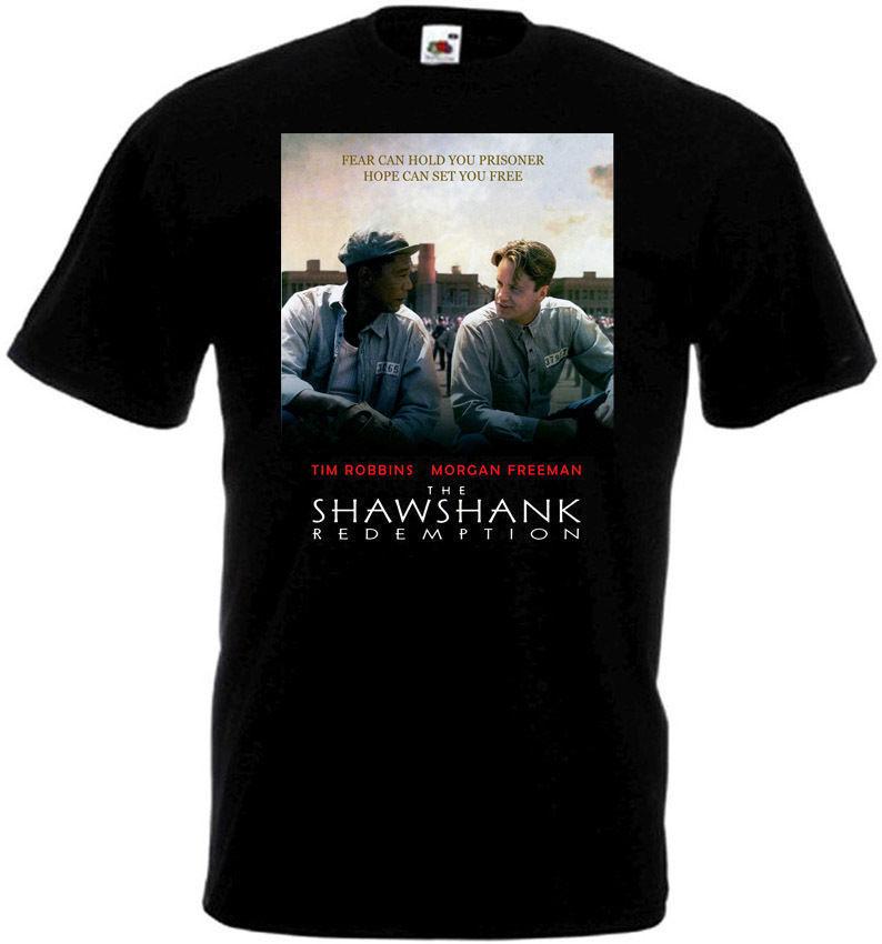 The Shawshank Redemption v4 T-shirt black movie poster all sizes S5XL XXXL