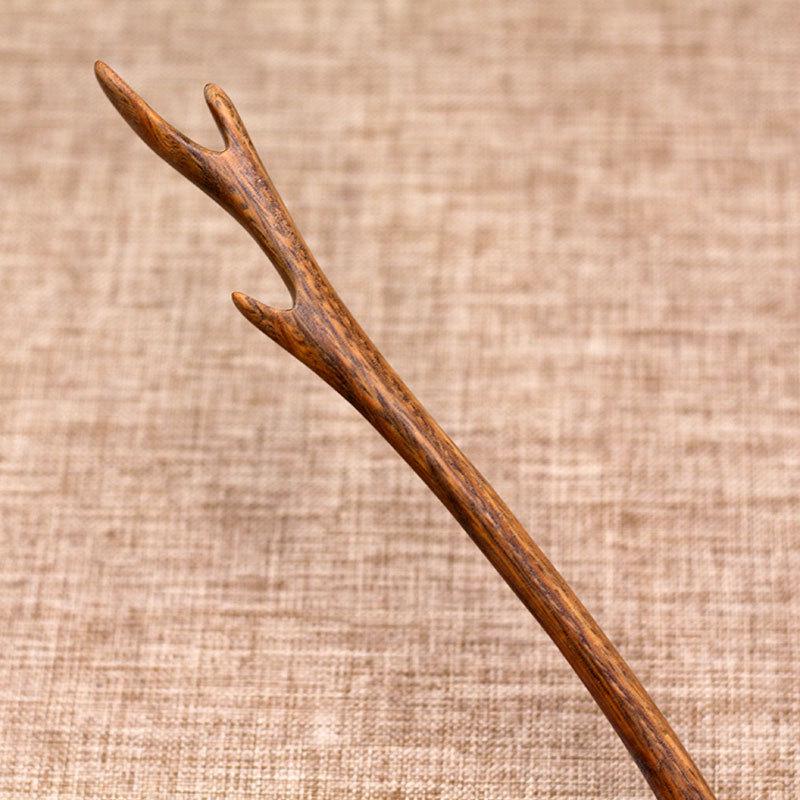 Fermaglio per capelli in sandalo verde classico ed ebano: Accessorio per Acconciatura Antica Cinese Regalo