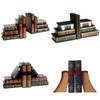 Serre-livres Décoratifs Faux Livres avec Rangement, Style Étagère Bibliothèque pour Livres, Dossiers, Bureaux et Présentoirs Domestiques