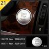 For BMW X5 X6 E70 E71 E72 Car Styling interior Buttons panel frame Decoration Cover Trim Car Sticker stainless steel Accessories