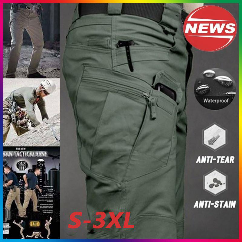 Arbeitshose mit mehreren Taschen Outdoor-Sporthose Cargohose für Herren S-3XL