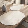 Leather Placemat Oval Oil-Proof Table Mat Home Dining Kitchen Table Placemat Design Dining Waterproof Heat Resistant Home Decor