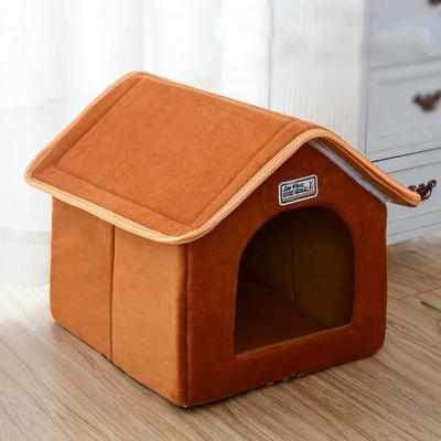 Faltbares Hundehaus, Zwingernest, Bettmatte, weich, warm, für den Winter, Hundewelpen, Sofakissen, Haus, Hunde- und Katzenbett für kleine und mittelgroße Hunde