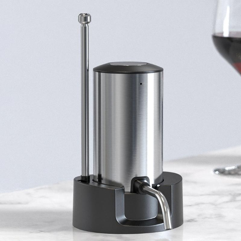 Stainless Steel Wine Dispenser for Convenient and Precise Pouring Rechargeable Wine Aerator Automatic Wine Pourer