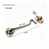 Multi-Color Door Hook: White, Black, Antique & Red Bronze, Stainless Steel, Windproof Room Door Bolt