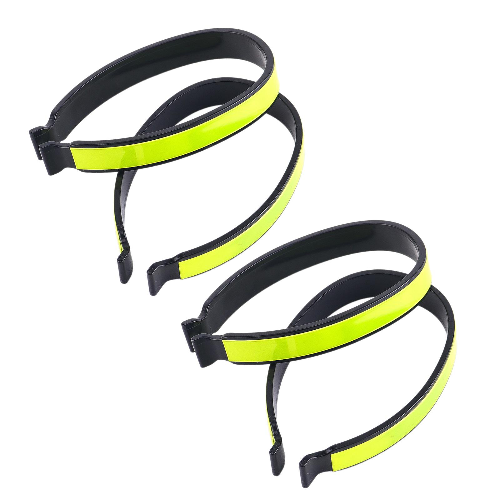 

4Pcs Cycling Trouser Clip Reflective Bands for Bicycles Safety Cycling Pant Holder Biking Accessories for Safer Ride