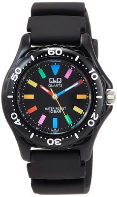 Citizen Sports 10 ATM Water Black Q&Q VR25-001 Women's Watch, Type, Resistant,