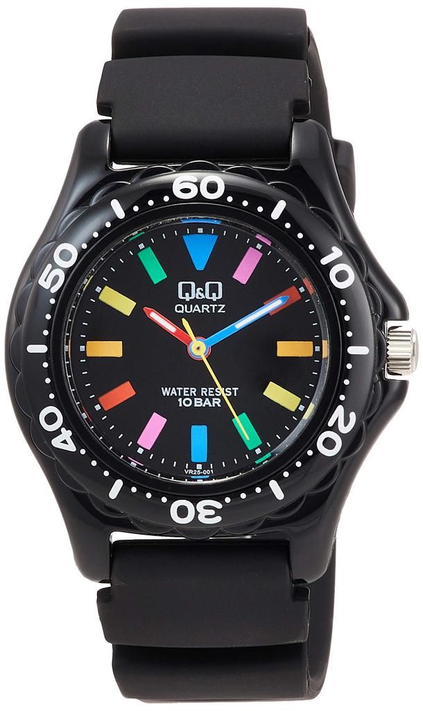 [Q&Q] Wristwatch, 10 ATM water resistant, sports type, VR25-001, women's, black