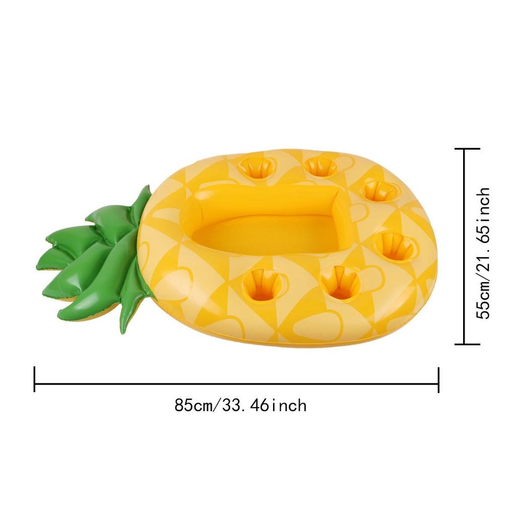 Inflatable PVC Water Ice Bar – Portable Self-Service Drink Holder with Multi-Slot Cup Tray for Pool Parties