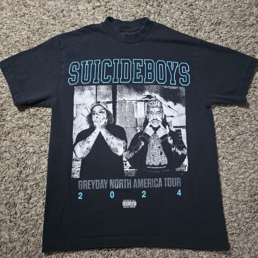 G59 Suicide Boys Grey Day Tour 2024 Black T-Shirt Medium Unisex T-Shirt
