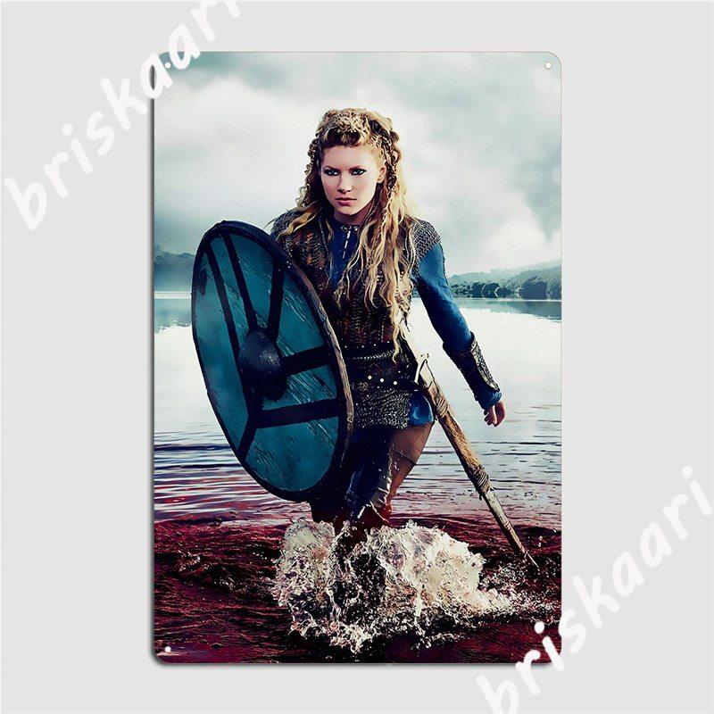 Lagertha Metal Sign Create Cinema Mural Painting Cinema Kitchen Tin Sign Poster 20X30CM