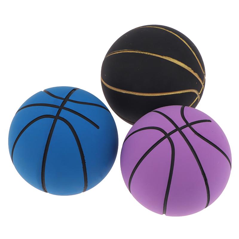 6Cm High Elastic Mini Rubber Basketball Decompression Hollow Elastic Ball Children'S Toy Outdoor Sports Beach Mini Basketball