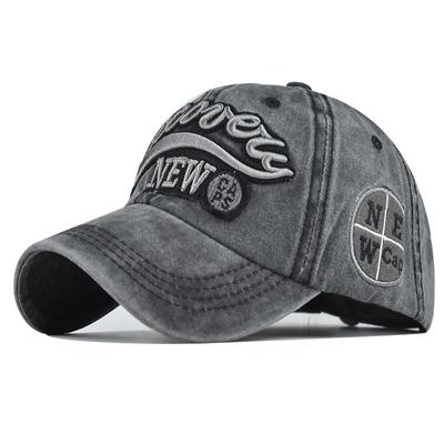 New Fashion Letter Baseball Hat Casual Snapback Hats Washed Cotton Baseball Cap Patchwork Hip Hop Caps Spring Summer Sun Hat