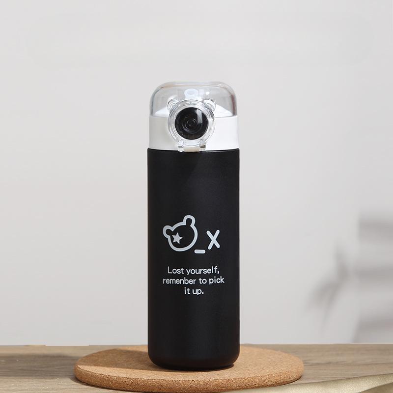 Creative Cartoon Stainless Steel Thermos Cup Portable Water Cup Bouncing Pea Cup Male and Female Students
